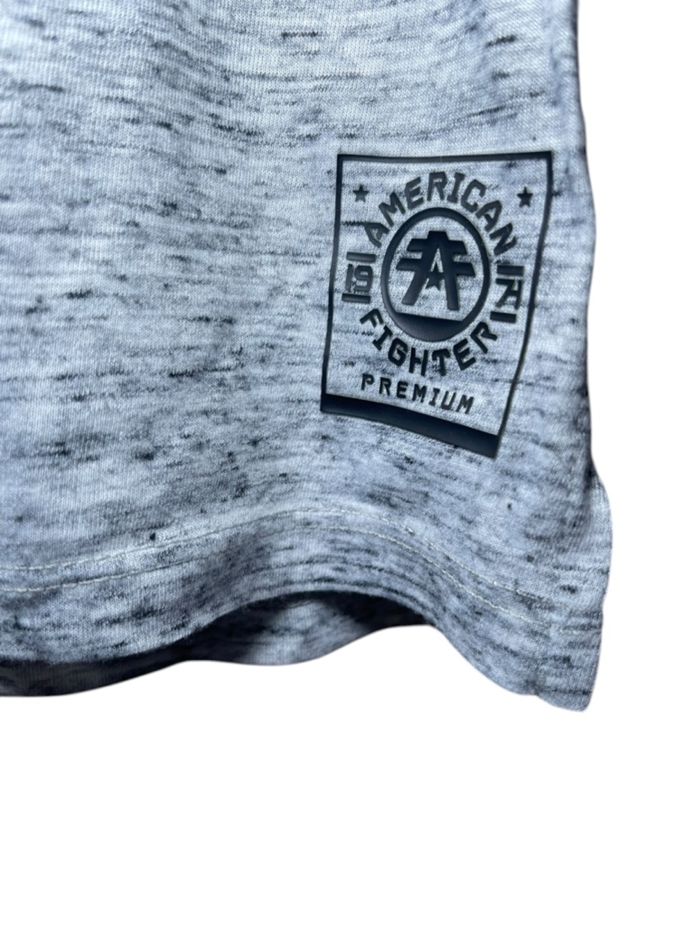 American Fighter Buckle Women’s Pink & Heather Gray Script Logo Tee Size Large - Picture 5 of 16